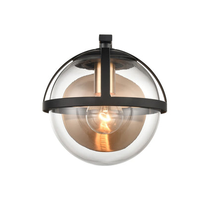 Atlas Lighting Davenay 6'' Wide 1Lt Vanity Light, Satin Brass/Clear - WL11277-BS