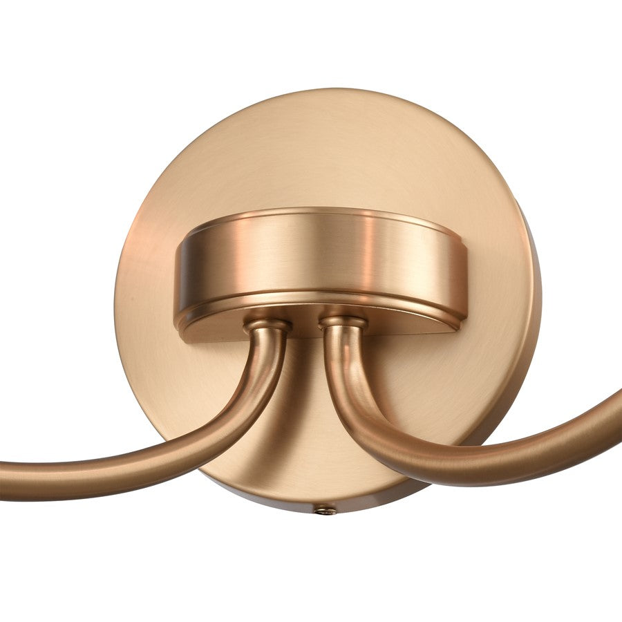 Atlas Lighting Emily 17in 2-Light Vanity Light | Traditional Brushed Gold and Clear Glass | Bathroom Vanity | 17 x 8.75 x 9.5 in | Model WL11293-GD