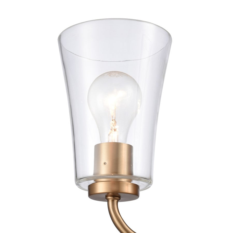Atlas Lighting Emily 17in 2-Light Vanity Light | Traditional Brushed Gold and Clear Glass | Bathroom Vanity | 17 x 8.75 x 9.5 in | Model WL11293-GD