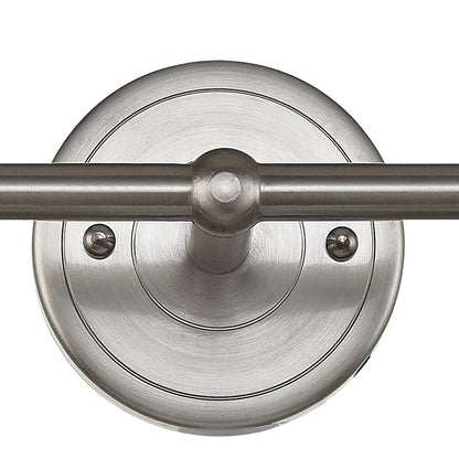 Atlas Lighting English Pub 18in 2-Light Vanity Light | Transitional Brushed Nickel and Nickel Metal Shades | Bathroom Vanity | Model WL11295-NK1