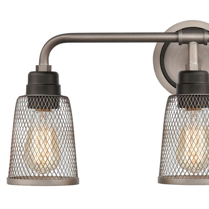 Atlas Lighting Glencoe 23in 3-Light Vanity Light | Transitional Weathered Zinc and Gray Metal | Bathroom Vanity | 23 x 7 x 11 in | Model WL11311-GY