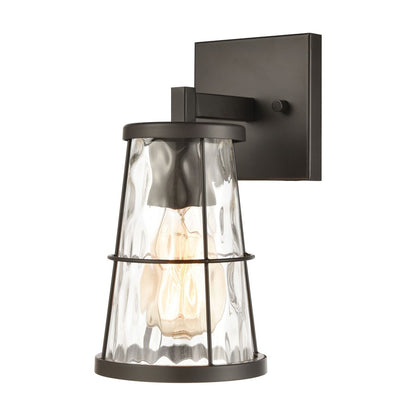 Atlas Lighting Kendrix 11in 1-Light Wall Sconce | Transitional Oil Rubbed Bronze and Clear Glass | Hallway & Bathroom | Model WL11354-BZ