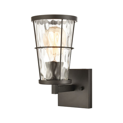 Atlas Lighting Kendrix 11in 1-Light Wall Sconce | Transitional Oil Rubbed Bronze and Clear Glass | Hallway & Bathroom | Model WL11354-BZ