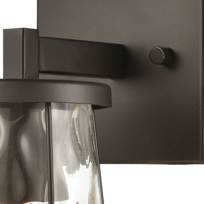 Atlas Lighting Kendrix 11in 1-Light Wall Sconce | Transitional Oil Rubbed Bronze and Clear Glass | Hallway & Bathroom | Model WL11354-BZ