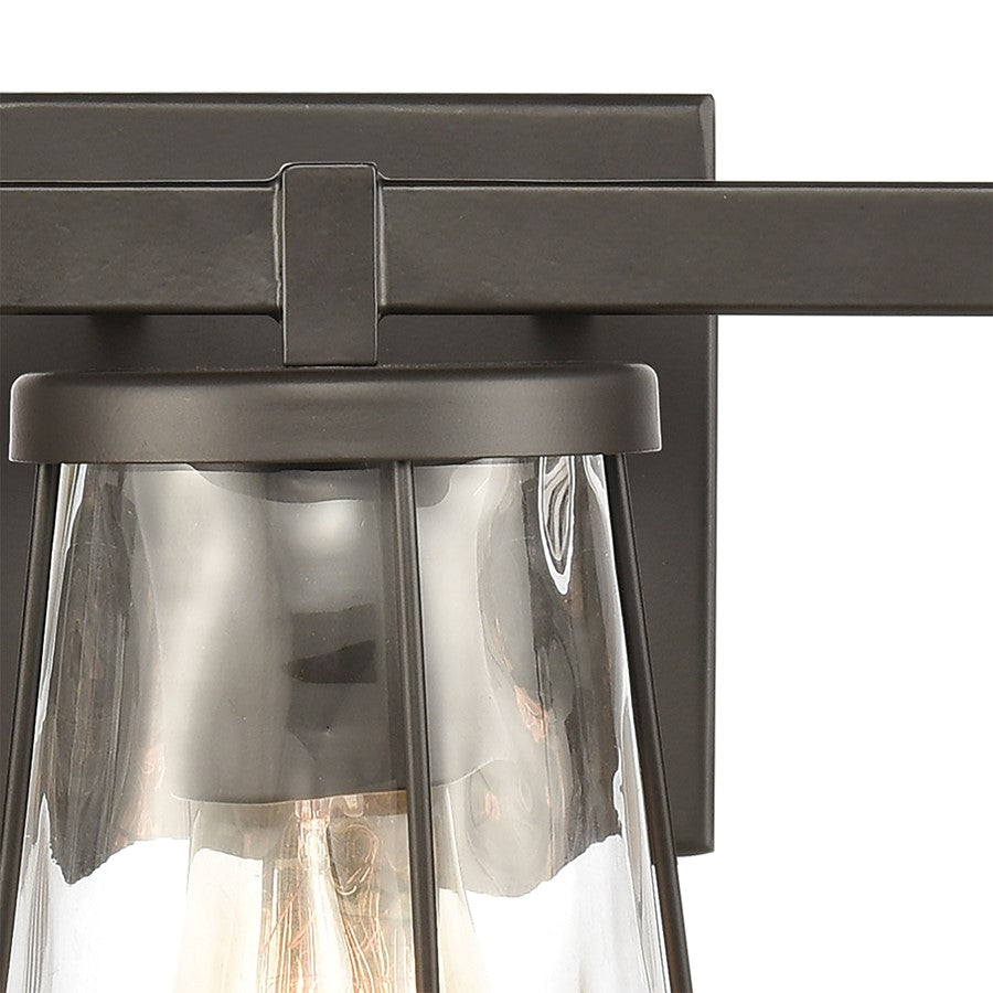 Atlas Lighting Kendrix 24in 3-Light Vanity Light | Transitional Oil Rubbed Bronze and Clear Glass | Bathroom Vanity | 24 x 7 x 9 in | Model WL11355-BZ