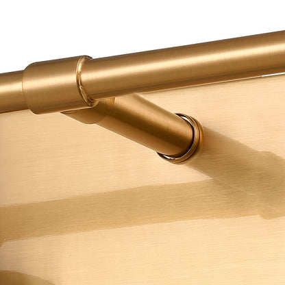 Atlas Lighting Lightweave 15in 2-Light Vanity Light | Traditional Satin Brass and Clear Textured Glass | Bathroom Vanity | Model WL11361-BS