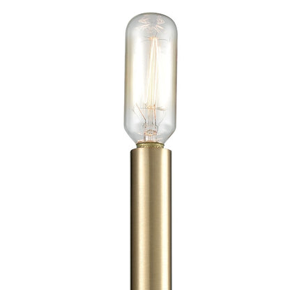 Atlas Lighting Livingston 11in 1-Light Wall Sconce | Transitional Matte Black and Satin Brass | Bathroom & Hallway | 5 x 4 x 11 in | Model WL11364-BK