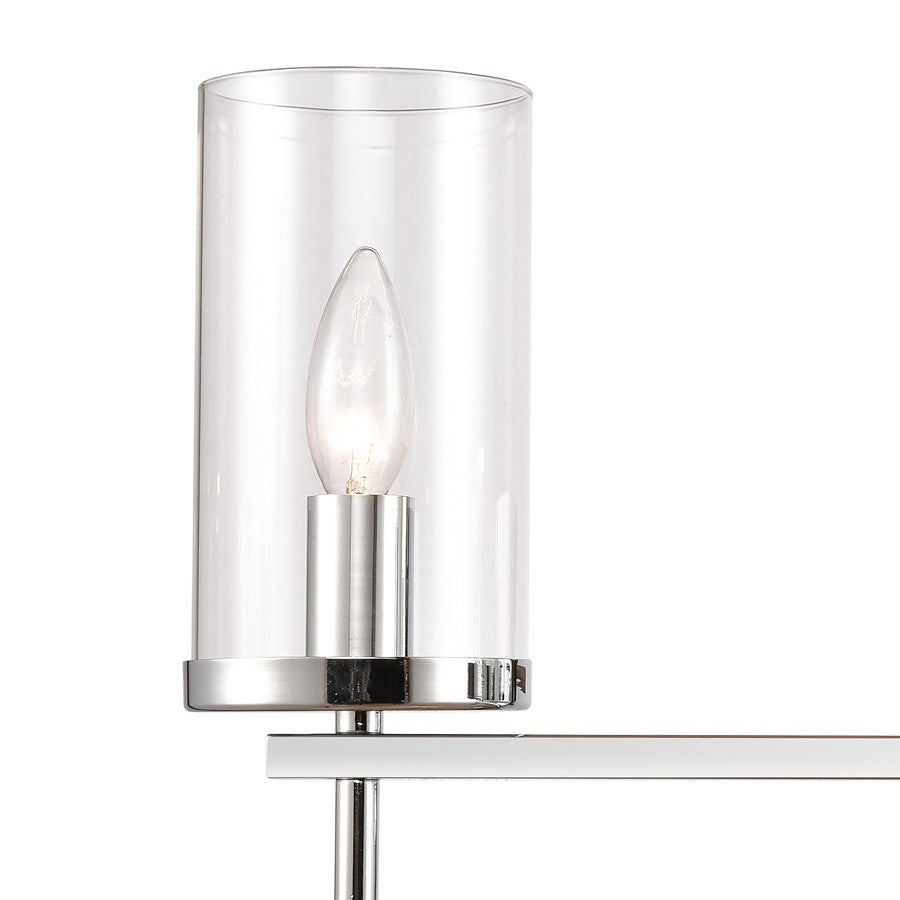 Atlas Lighting Oakland 23in 3-Light Vanity Light | Modern Chrome and Clear Glass | Bathroom Vanity | 23 x 6.75 x 12 in | Model WL11384-CH