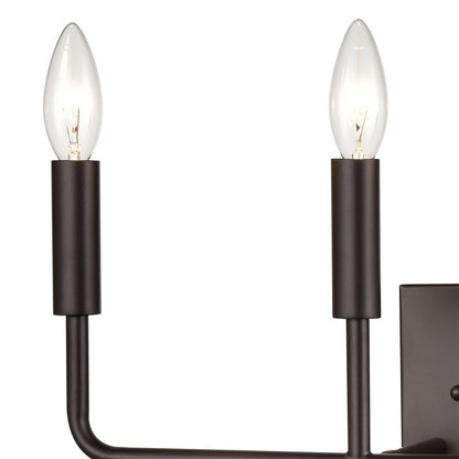 Atlas Lighting Park Slope 18in 4-Light Vanity Light | Transitional Oil Rubbed Bronze Metal | Bathroom Vanity & Grooming | Model WL11398-BZ