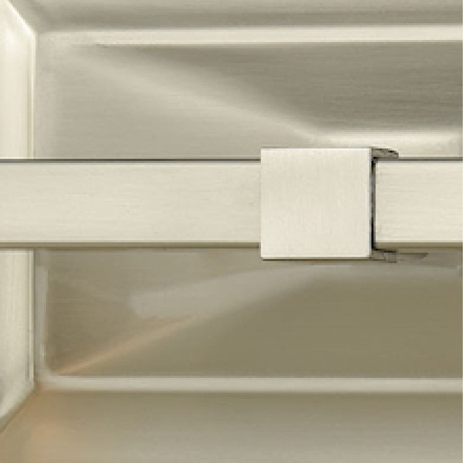 Atlas Lighting Sinclair 15in 2-Light Vanity Light | Traditional Brushed Nickel and White Frosted Glass | Bathroom Vanity | Model WL11437-NK