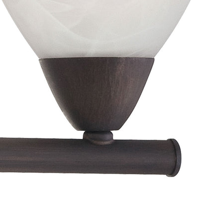 Atlas Lighting Tia 22.5in 3-Light Vanity Light | Traditional Painted Bronze and White Frosted Glass | Bathroom Vanity & Powder | Model WL11456-BZ