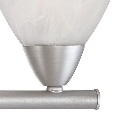 Atlas Lighting Tia 22.5in 3-Light Vanity Light | Traditional Matte Nickel and White Frosted Glass | Bathroom Vanity & Powder Room | Model WL11456-NK