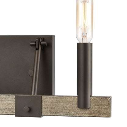 Atlas Lighting Transitions 14in 2-Light Vanity Light | Transitional Oil Rubbed Bronze and Aspen Metal | Bathroom Vanity & Powder | Model WL11458-BZ