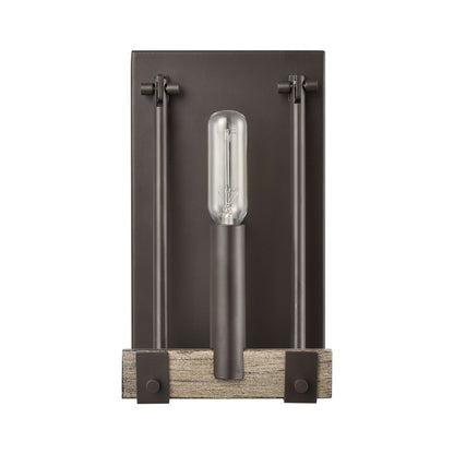 Atlas Lighting Transitions 9in 1-Light Wall Sconce | Transitional Oil Rubbed Bronze and Aspen Metal | Bathroom & Hallway Accent | Model WL11461-BZ