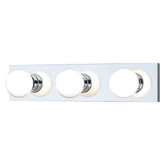 Atlas Lighting Vanity Strips 18in 3-Light Vanity Light | Modern Chrome | Bathroom Vanity | 18 x 2.12 x 4.25 in | Model WL11471-CH