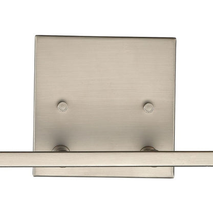 Atlas Lighting West End 14.5in 2-Light Vanity Light | Transitional Brushed Nickel and Clear Glass | Bathroom Vanity | Model WL11475-NK