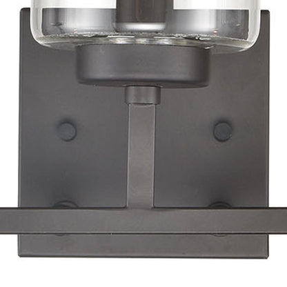 Atlas Lighting West End 23in 3-Light Vanity Light | Transitional Oil Rubbed Bronze and Clear Glass | Bathroom Vanity | Model WL11476-BZ