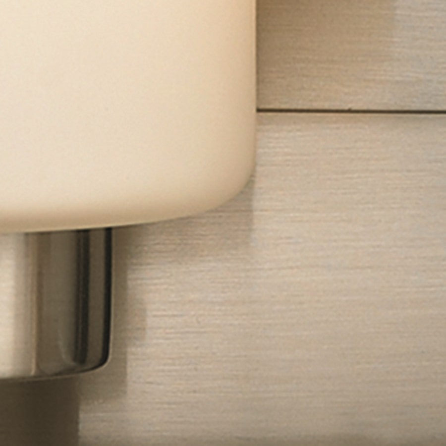 Atlas Lighting Dawson 23in 3-Light Vanity Light | Transitional Brushed Nickel and White Frosted Glass | Bathroom Vanity | Model WL11583-NK
