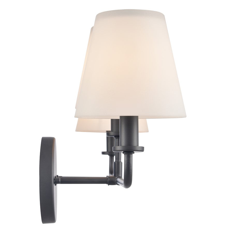 Atlas Lighting Hoyle 24'' Wide 3Lt Vanity Light, Matte Black/White