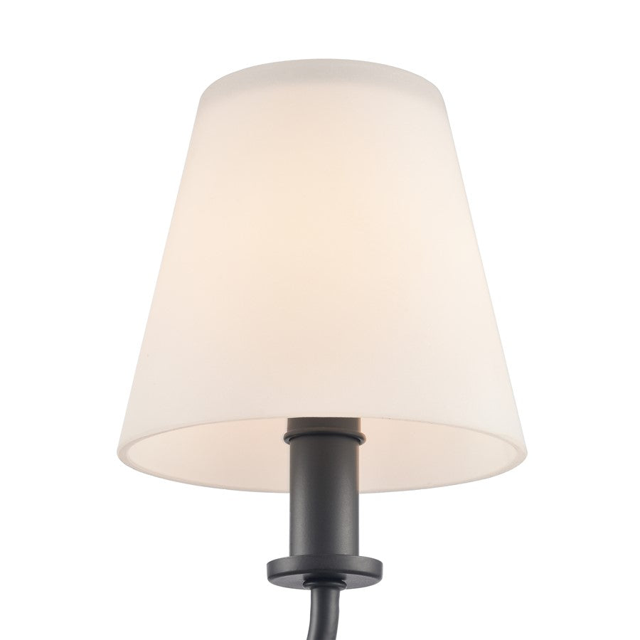 Atlas Lighting Hoyle 24'' Wide 3Lt Vanity Light, Matte Black/White