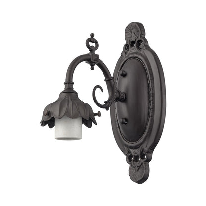 Atlas Lighting Mix-N-Match 8in 1-Light Wall Sconce | Traditional Bronze Metal, No Shade | Bedroom & Hallway | 5 x 7 x 8 in | Model WL11665-BZ