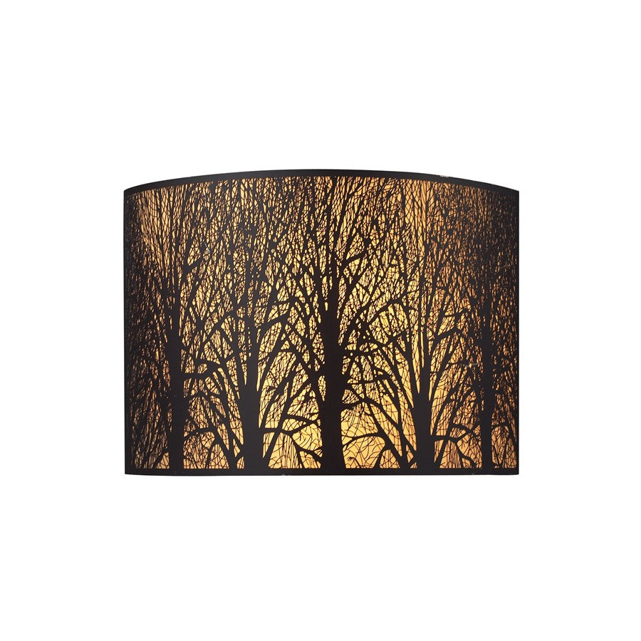 Atlas Lighting Woodland Sunrise 8'' High 2Lt Sconce, Bronze/Bronze - WL11722-BZ