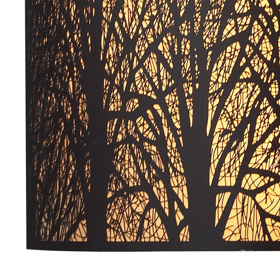 Atlas Lighting Woodland Sunrise 8'' High 2Lt Sconce, Bronze/Bronze