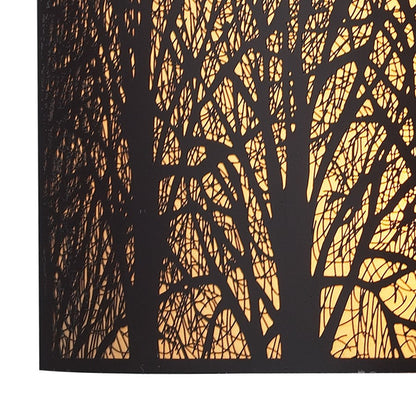 Atlas Lighting Woodland Sunrise 8'' High 2Lt Sconce, Bronze/Bronze