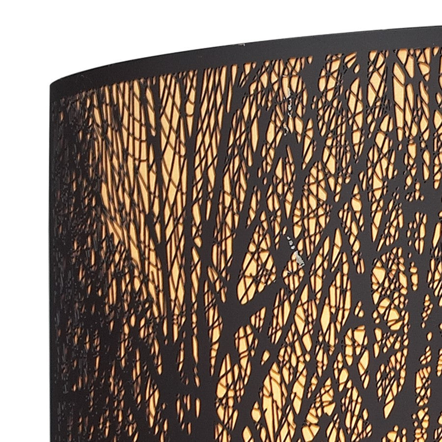 Atlas Lighting Woodland Sunrise 8'' High 2Lt Sconce, Bronze/Bronze