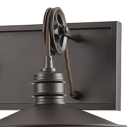 Atlas Lighting Spindle Wheel 42in 4-Light Vanity Light | Oil Rubbed Bronze | Bathroom Vanity | 42 x 11 x 8 in | Model WL11734-BZ