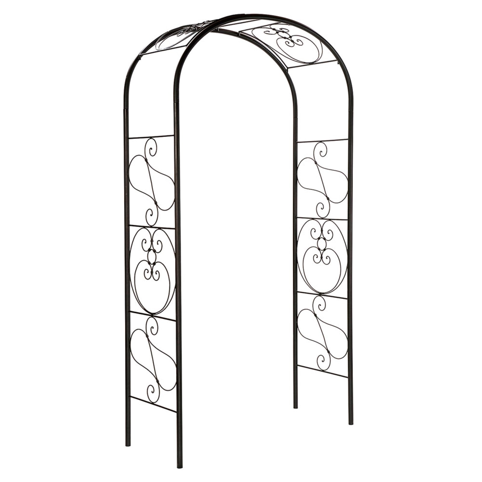ACHLA Ferro Firenze Arbor | Traditional Italian Wrought Iron Garden Arch | Entryway & Vine Support | Model ARB-27