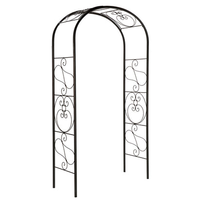 ACHLA Ferro Firenze Arbor | Traditional Italian Wrought Iron Garden Arch | Entryway & Vine Support | Model ARB-27