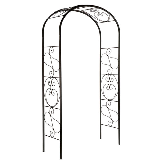 ACHLA Ferro Firenze Arbor | Traditional Italian Wrought Iron Garden Arch | Entryway & Vine Support | Model ARB-27