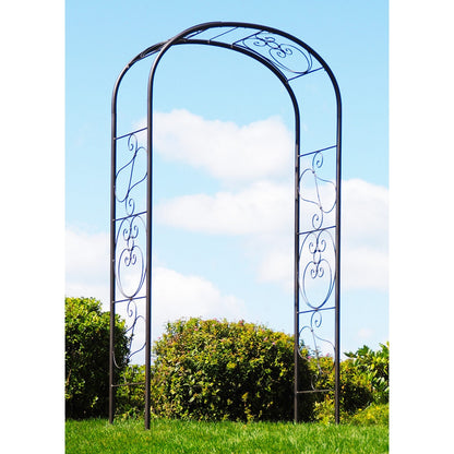 ACHLA Ferro Firenze Arbor | Traditional Italian Wrought Iron Garden Arch | Entryway & Vine Support | Model ARB-27