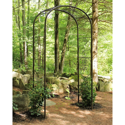 ACHLA Ferro Firenze Arbor | Traditional Italian Wrought Iron Garden Arch | Entryway & Vine Support | Model ARB-27