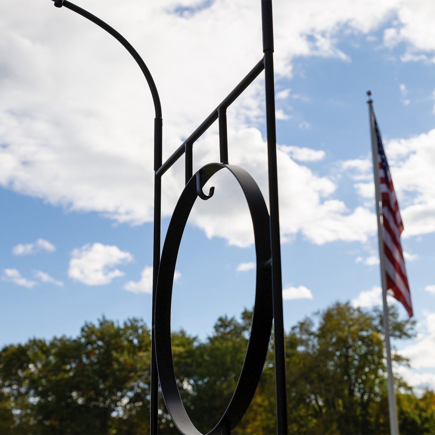 ACHLA Samsara Arbor 44in Wrought Iron Black Powdercoat | Garden Entrance & Pathway Arch | 19 x 44 x 92 in | Model ARB-58
