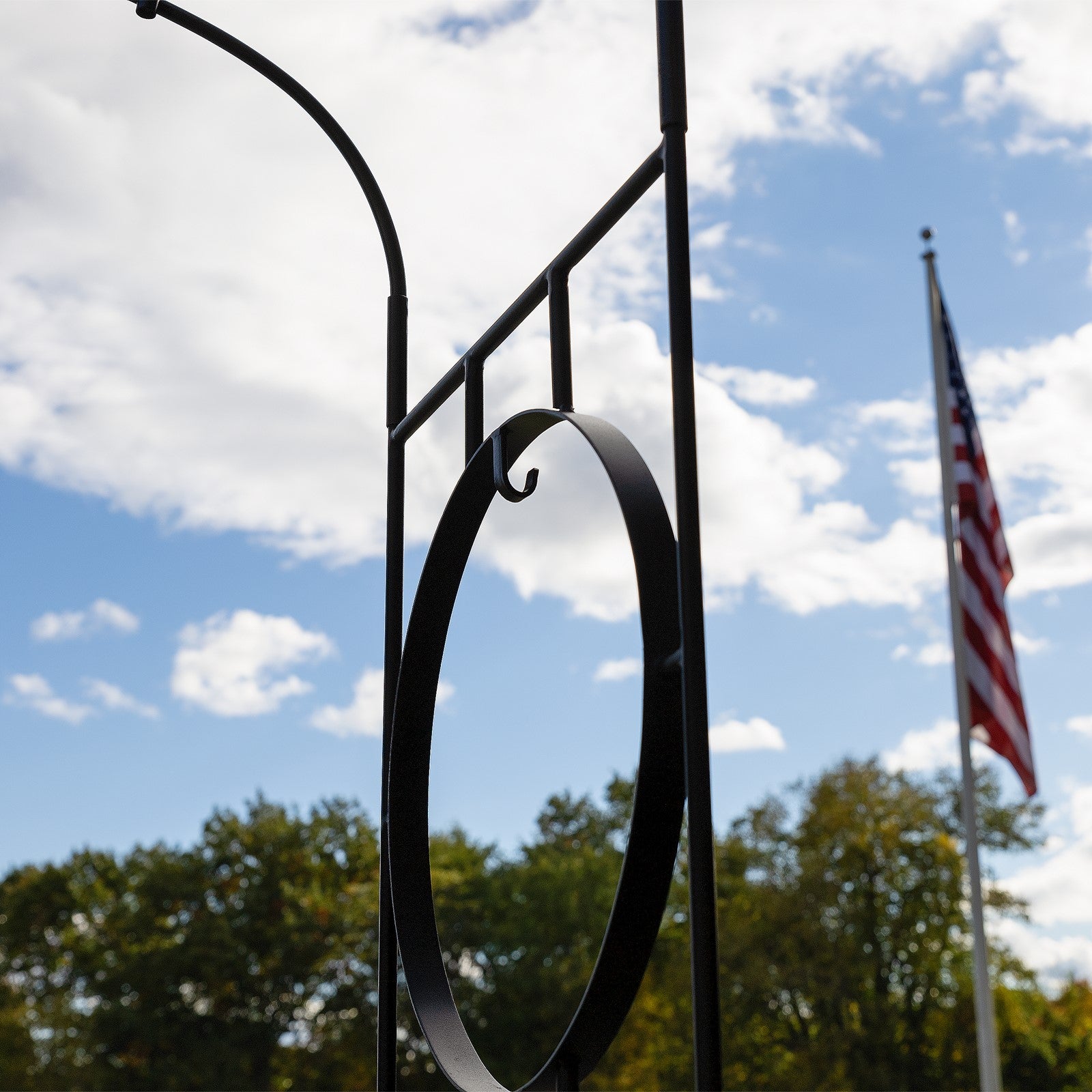 ACHLA Samsara Arbor 44in Wrought Iron Black Powdercoat | Garden Entrance & Pathway Arch | 19 x 44 x 92 in | Model ARB-58