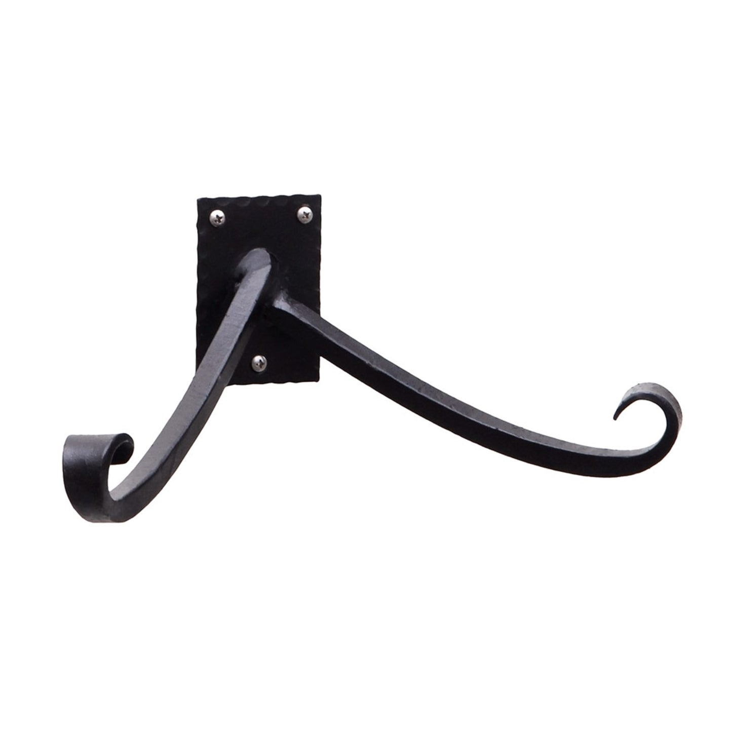 ACHLA Lodge Y Bracket | Black Powdercoat Wrought Iron | Mudroom & Entryway Coat & Hat Hook | 6 x 12 x 3 in | Model B-105