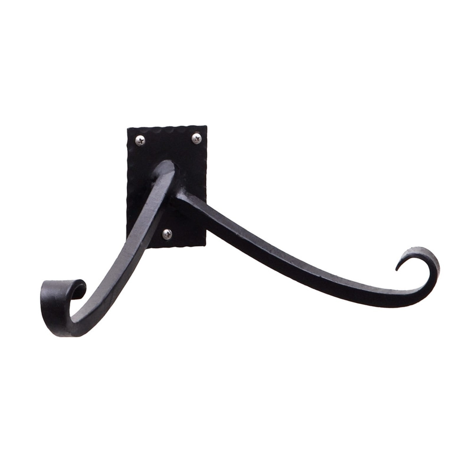 ACHLA Lodge Y Bracket | Black Powdercoat Wrought Iron | Mudroom & Entryway Coat & Hat Hook | 6 x 12 x 3 in | Model B-105