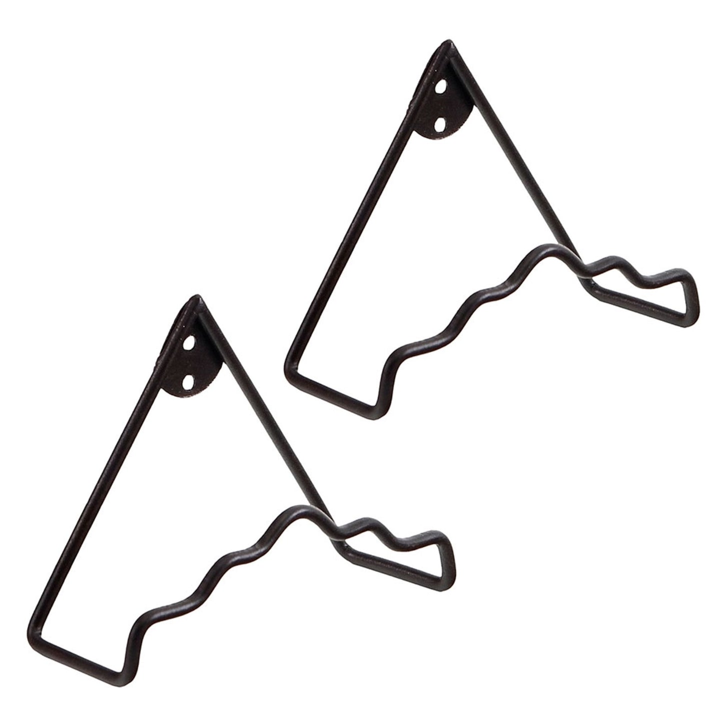 ACHLA Plate Medium Wall Hanger 2-Pack | Roman Bronze Wrought Iron Wall Decor | Kitchen & Dining Room Plate Display | Model B-37M-2