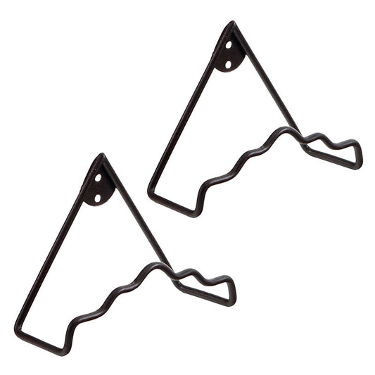 ACHLA Plate Medium Wall Hanger 2-Pack | Roman Bronze Wrought Iron Wall Decor | Kitchen & Dining Room Plate Display | Model B-37M-2
