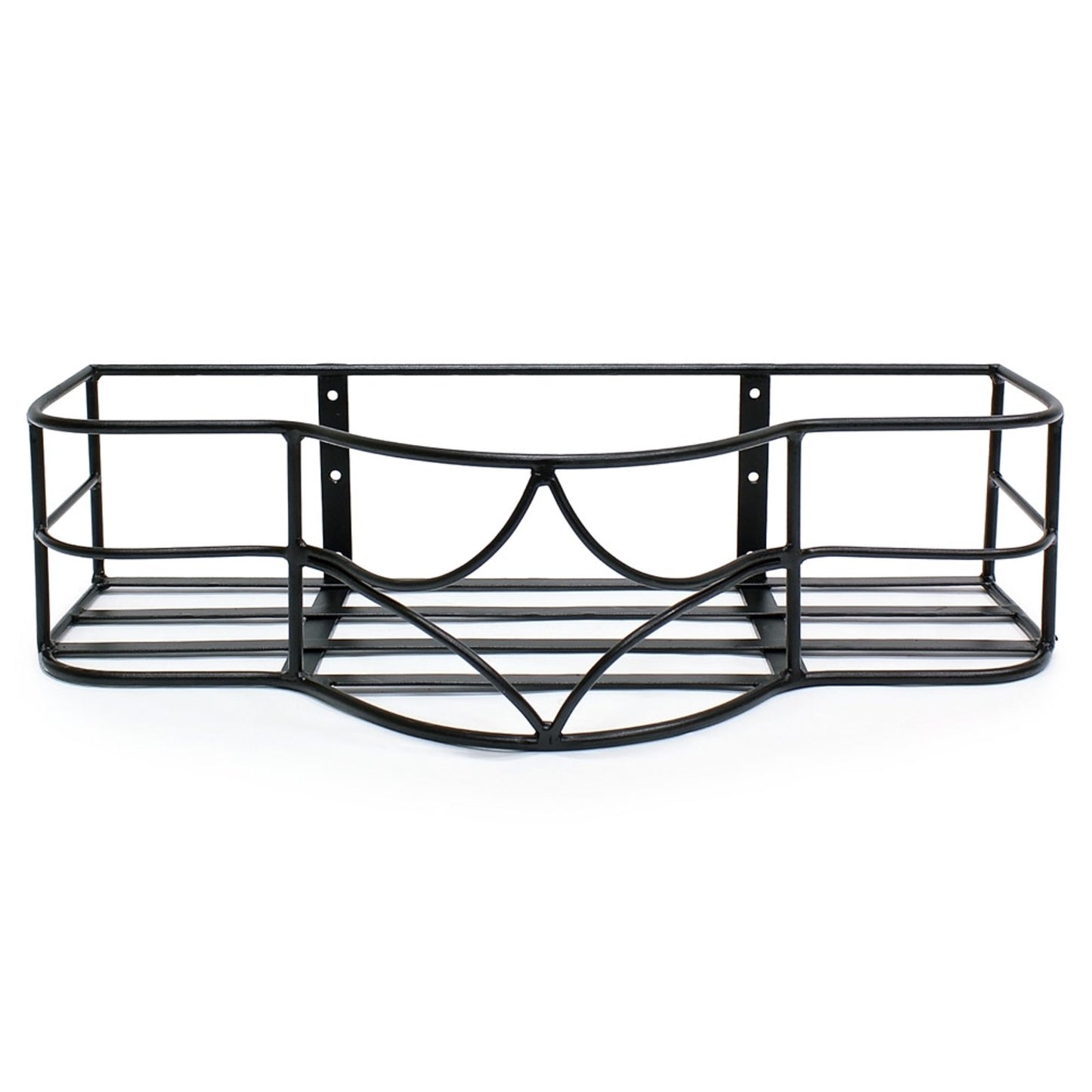 ACHLA Argyle Window Box | Black Wrought Iron | Outdoor Flower Pot Holder for Windows & Balconies | 14 x 30 x 8 in | Model B-50