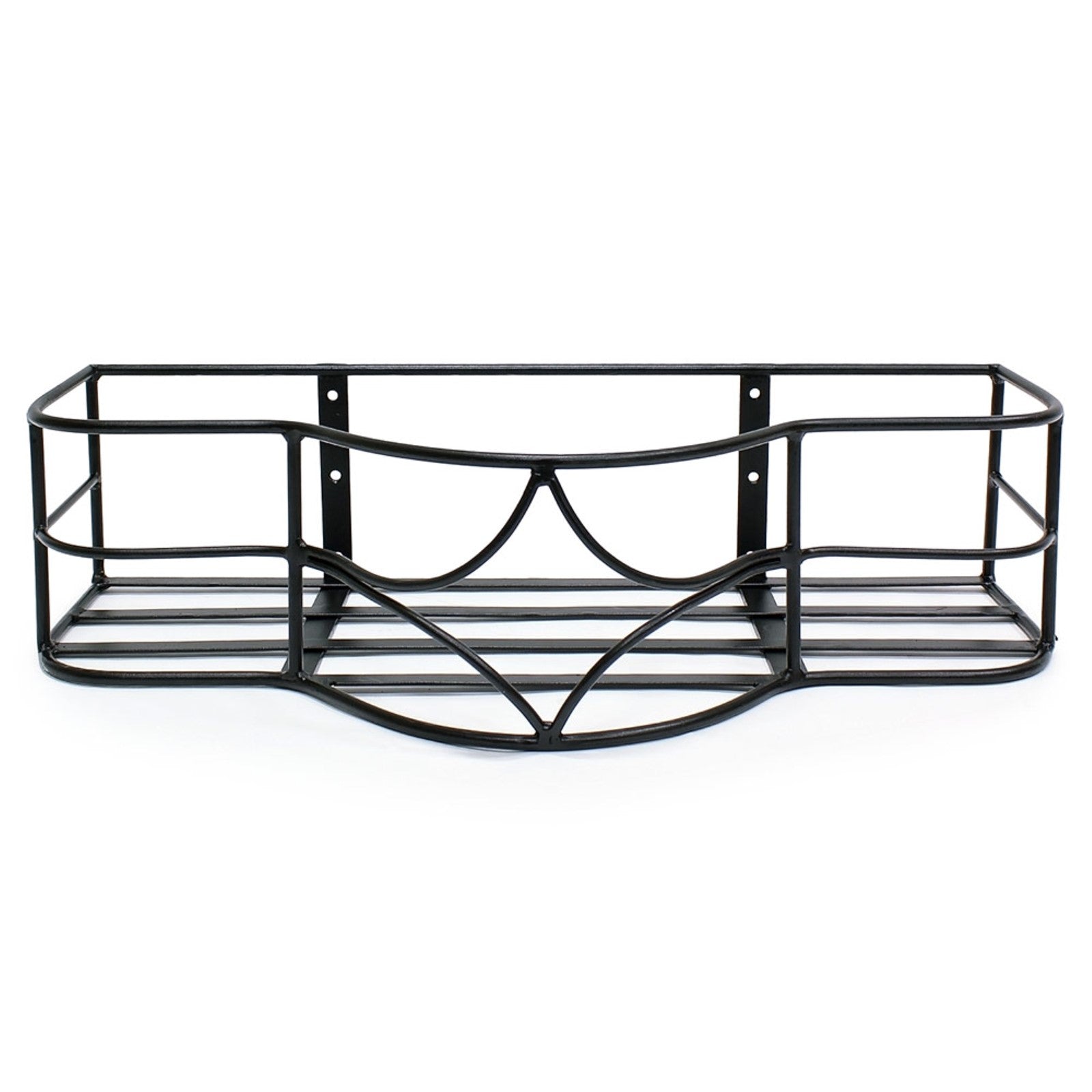 ACHLA Argyle Window Box | Black Wrought Iron | Outdoor Flower Pot Holder for Windows & Balconies | 14 x 30 x 8 in | Model B-50
