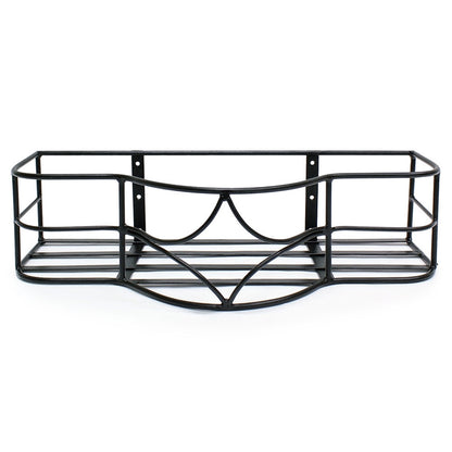 ACHLA Argyle Window Box | Black Wrought Iron | Outdoor Flower Pot Holder for Windows & Balconies | 14 x 30 x 8 in | Model B-50
