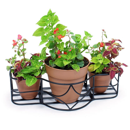 ACHLA Argyle Window Box | Black Wrought Iron | Outdoor Flower Pot Holder for Windows & Balconies | 14 x 30 x 8 in | Model B-50