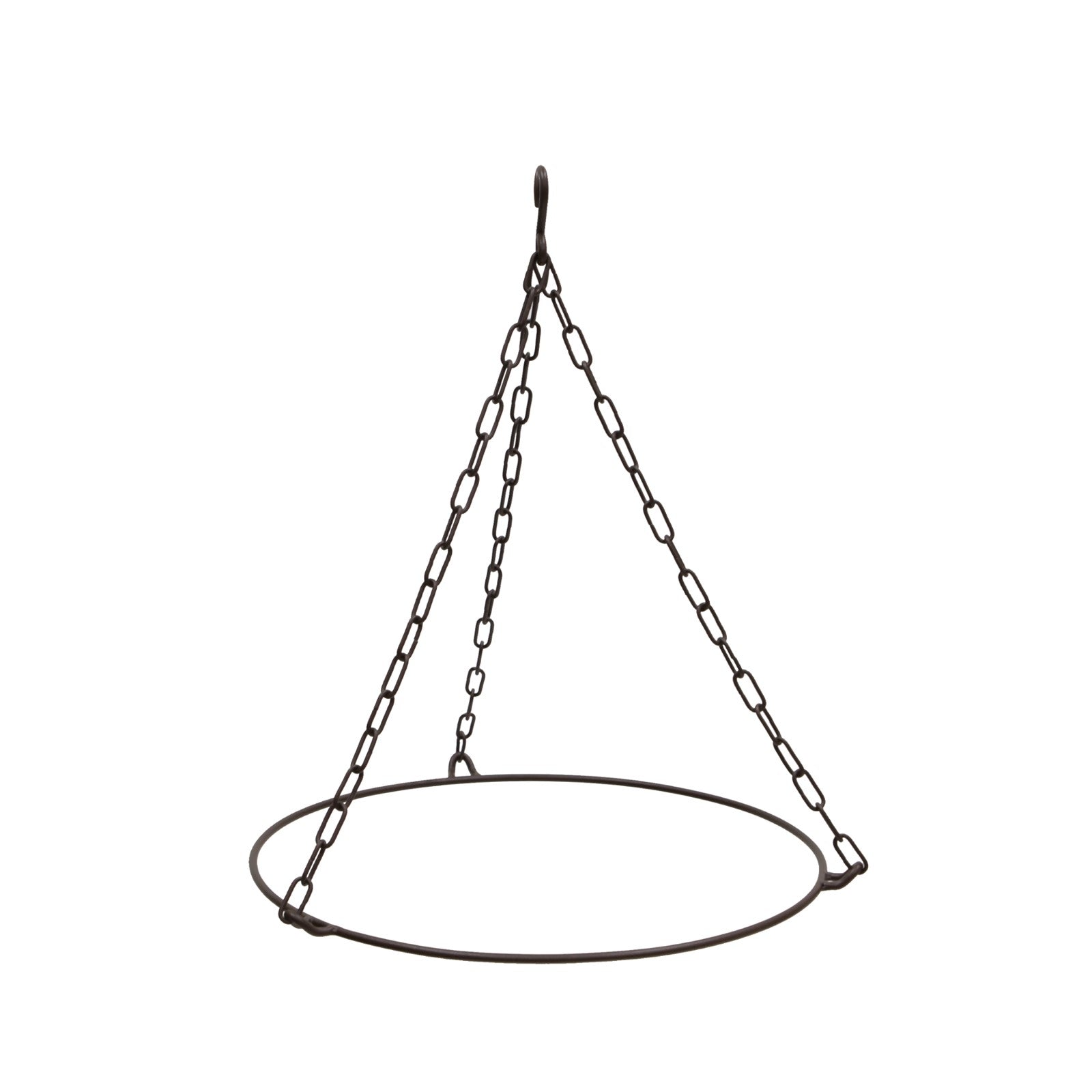 ACHLA Classic 18in Hanging Birdbath | Antique Copper and Roman Bronze Wrought Iron | Garden & Yard Wildlife Decor | 18 x 18 x 23 in | Model BBH-04CP