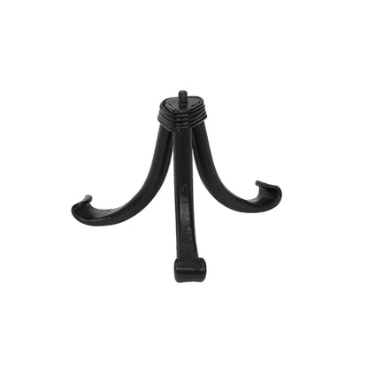 ACHLA Hammered Solid Copper Birdbath with Tripod Stand | Satin Copper and Black Wrought Iron | Garden & Patio Accent | Model BBHC-02T-TR