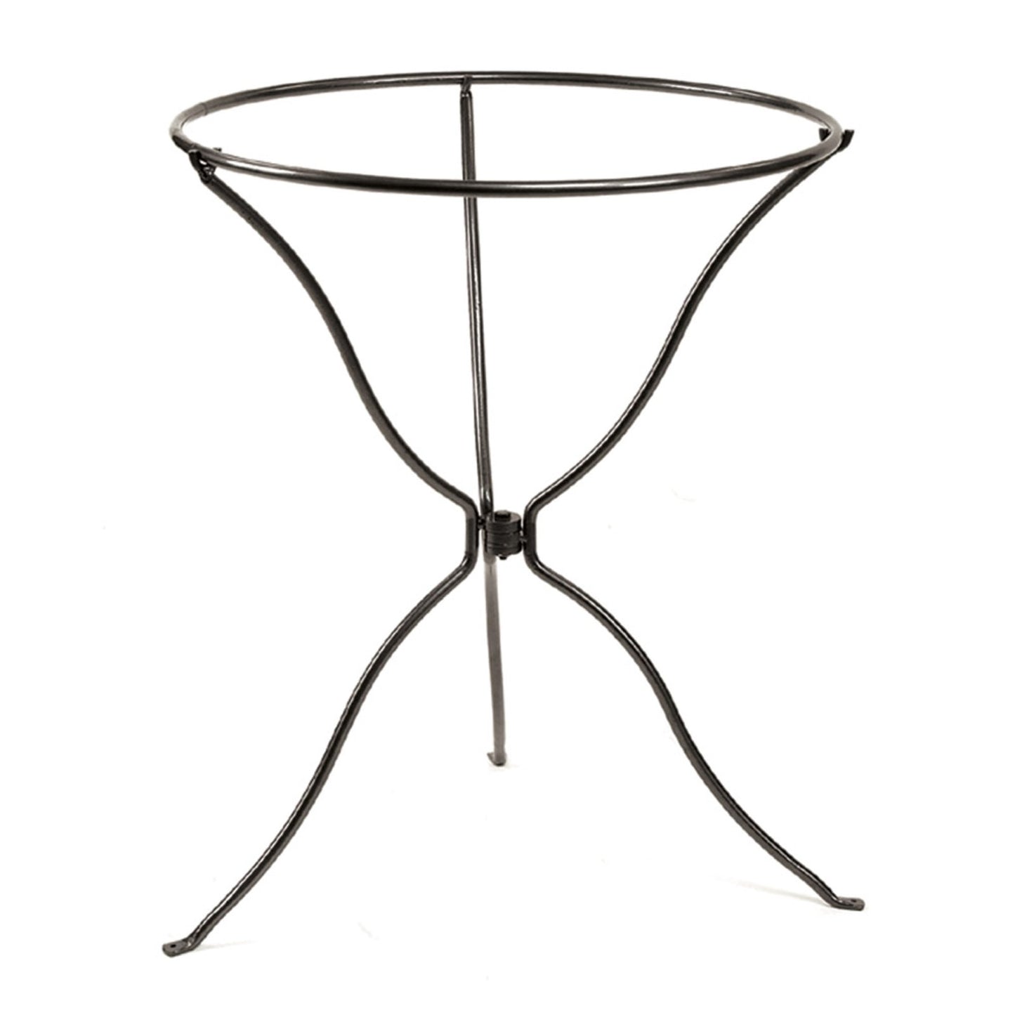 ACHLA Tripod Ring Stand | Graphite Powder-Coated Wrought Iron | Garden & Patio Birdbath Stand | 23in Dia x 29in H | Model BBS-14