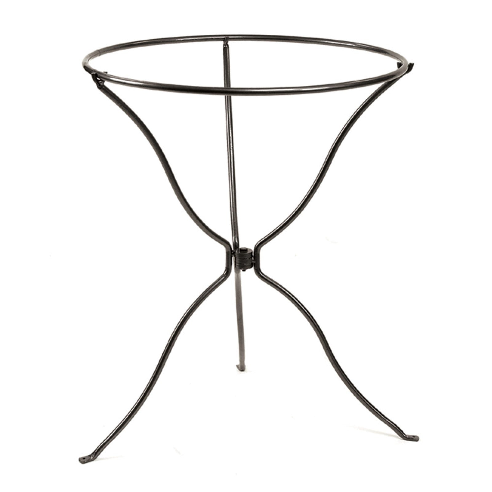 ACHLA Tripod Ring Stand | Graphite Powder-Coated Wrought Iron | Garden & Patio Birdbath Stand | 23in Dia x 29in H | Model BBS-14