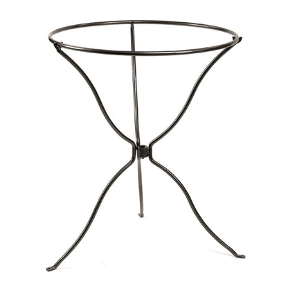 ACHLA Tripod Ring Stand | Graphite Powder-Coated Wrought Iron | Garden & Patio Birdbath Stand | 23in Dia x 29in H | Model BBS-14